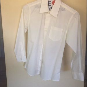 Boys ivory dress shirt.